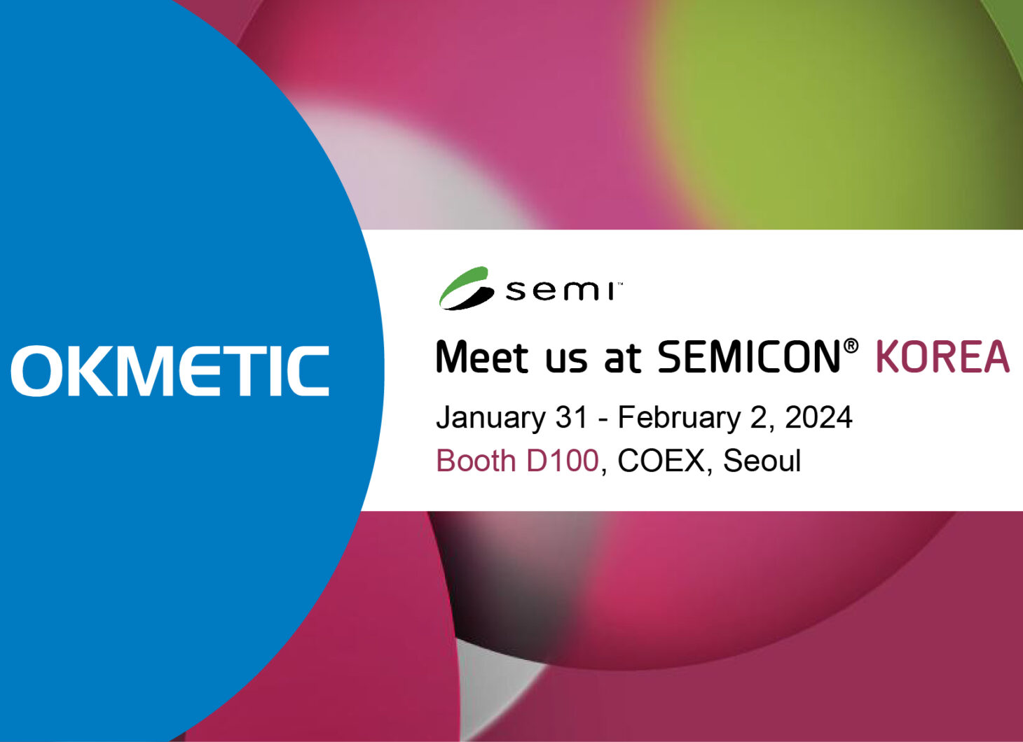 Okmetic osallistuu Semicon Koreaan