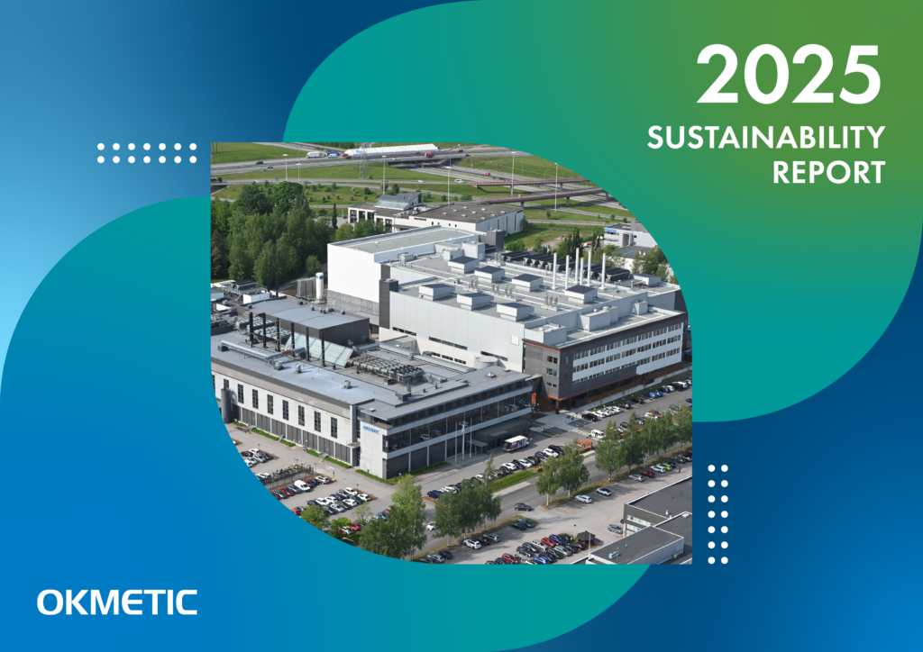 Okmetic 2025 sustainability report cover
