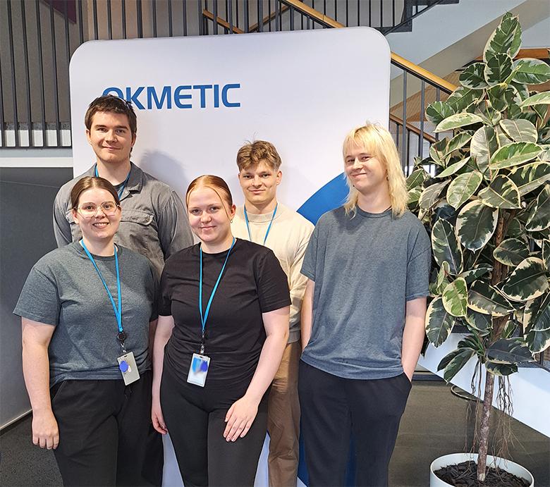 Five Okmetic summer employees
